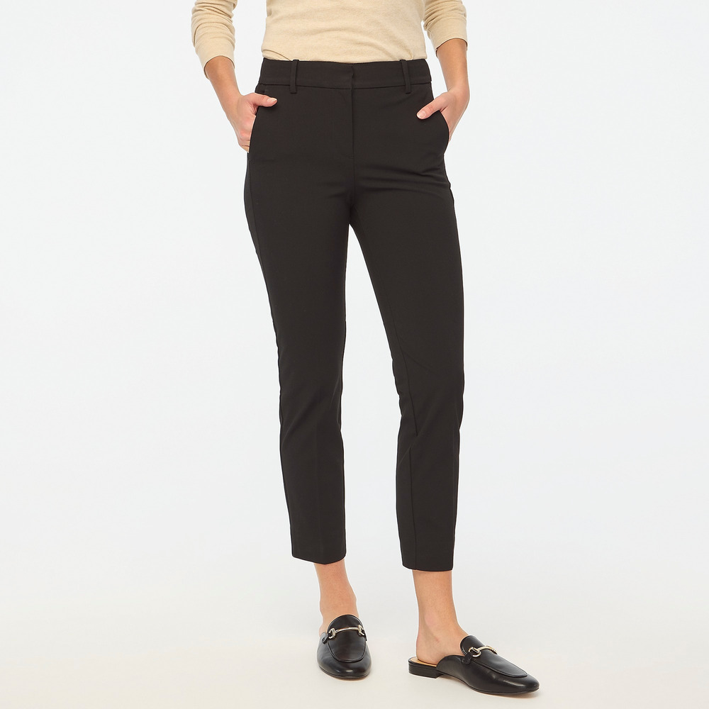 J. Crew Factory Black Cropped Tailored Ankle Pants